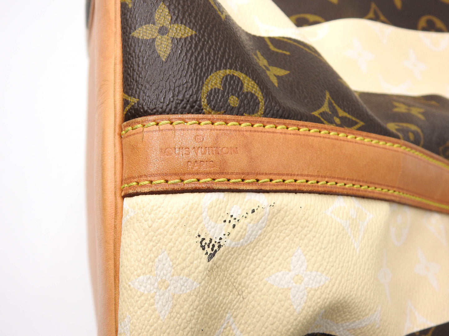 LOUIS VUITTON Petit Noe Monogram Rayure Shoulder Bag Hand Bag M40564