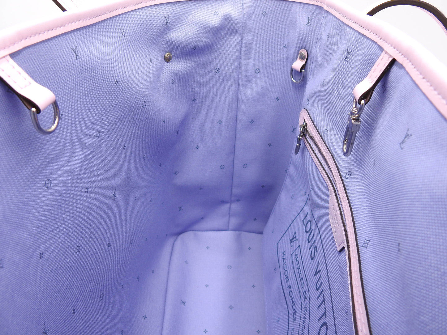 LOUIS VUITTON Monogram Escale Neverfull MM Shoulder Bag Pastel Pink M45270