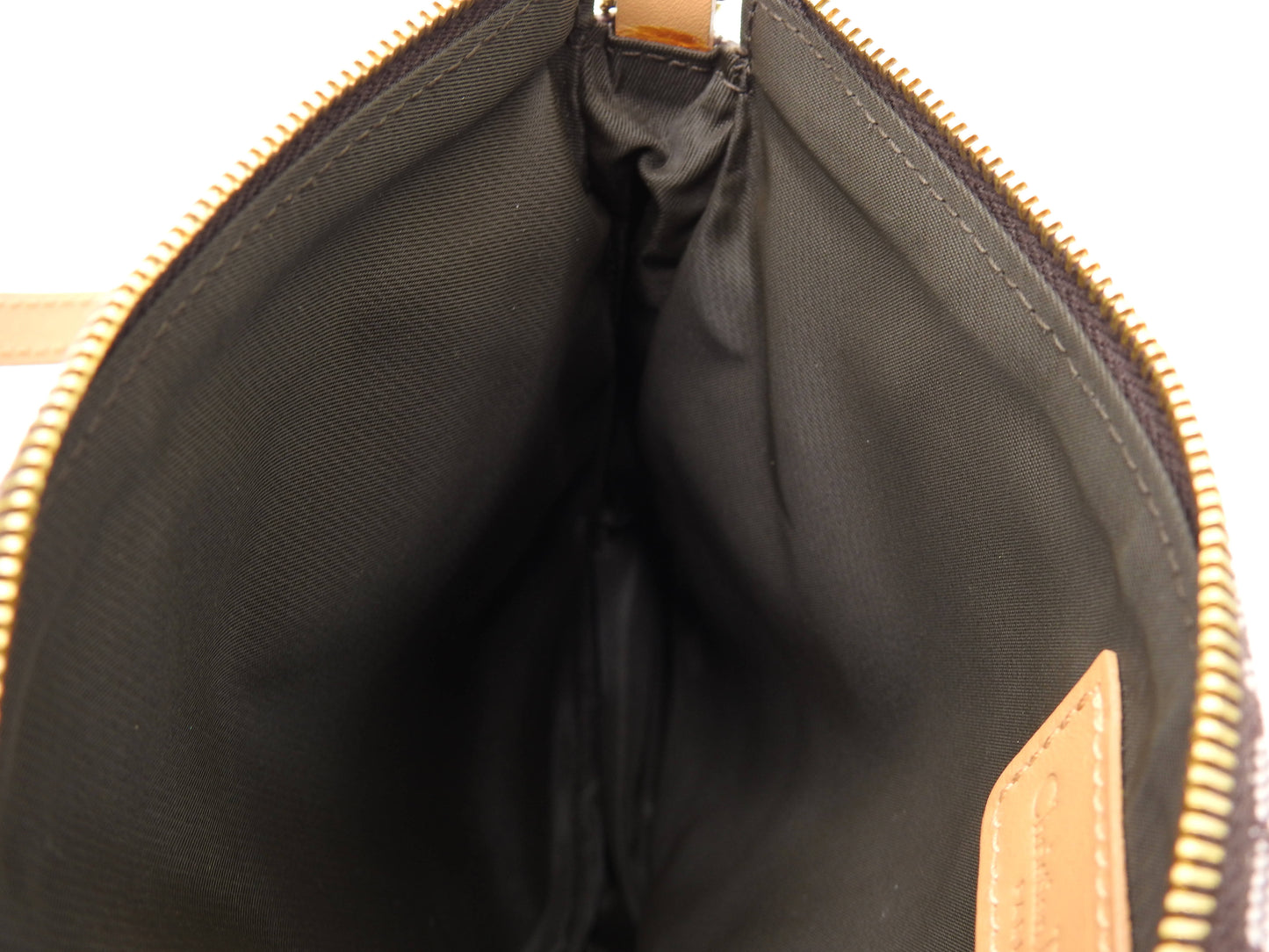 Christian Dior Trotter Saddle Pouch Shoulder Hand Bag Canvas Leather Brown
