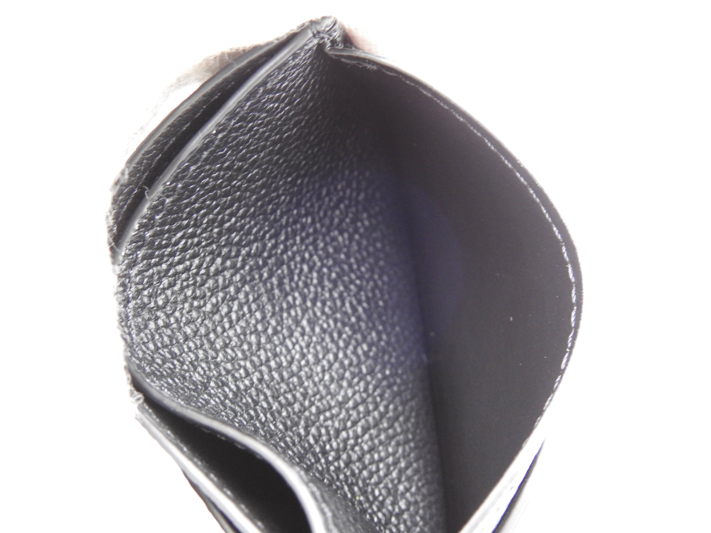 LOUIS VUITTON Monogram Empreinte LV Charm Card Holder Case Black M82132