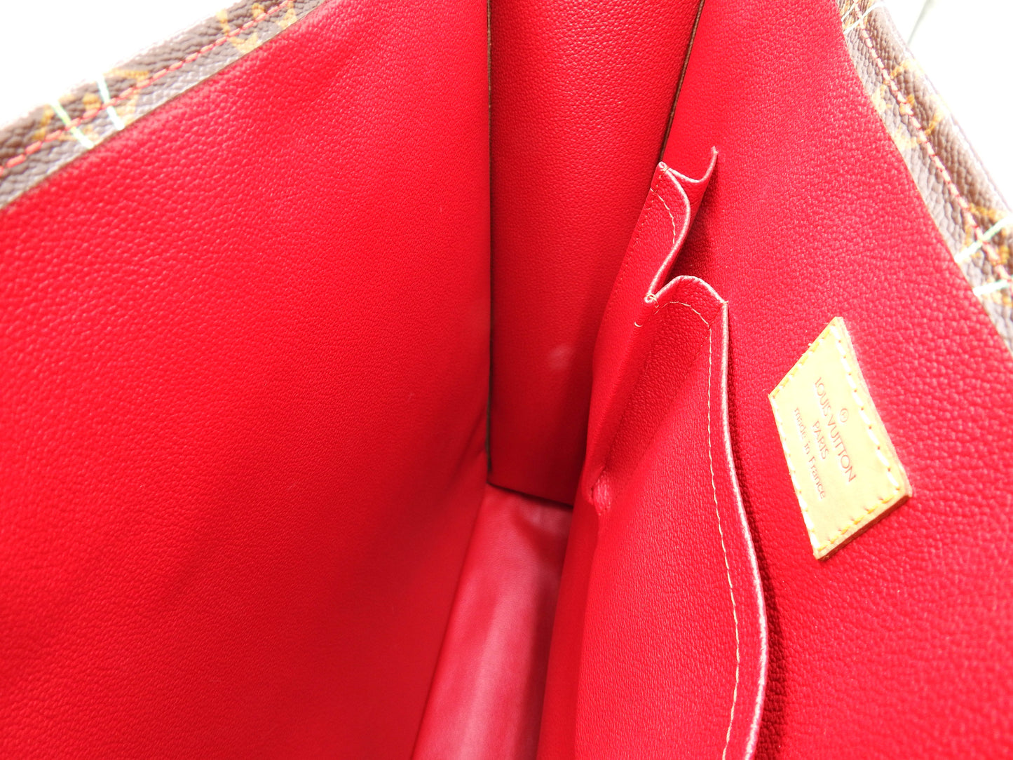 LOUIS VUITTON Monogram Cherry Sac Plat Tote Hand Bag Canvas M95010