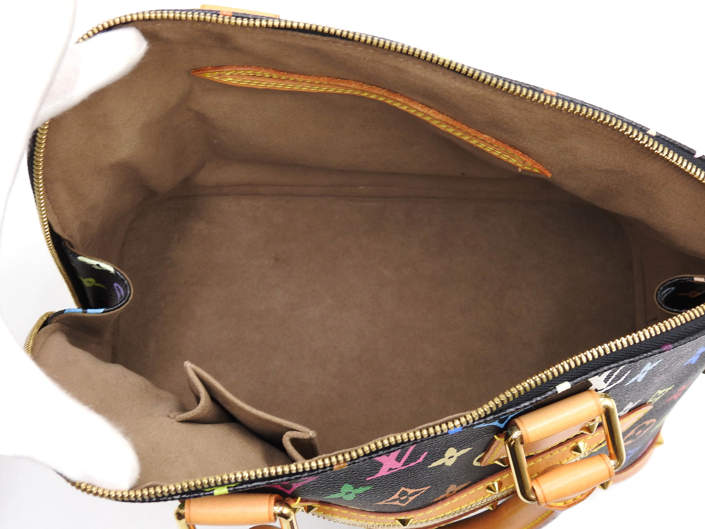 LOUIS VUITTON Alma PM Hand Bag Multicolor Noir Black M92646