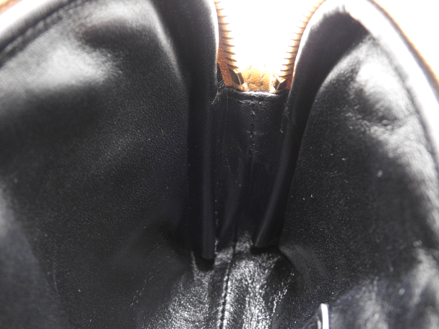 SAINT LAURENT PARIS Gaby Chain Pouch Shoulder Bag Leather Brown 733667