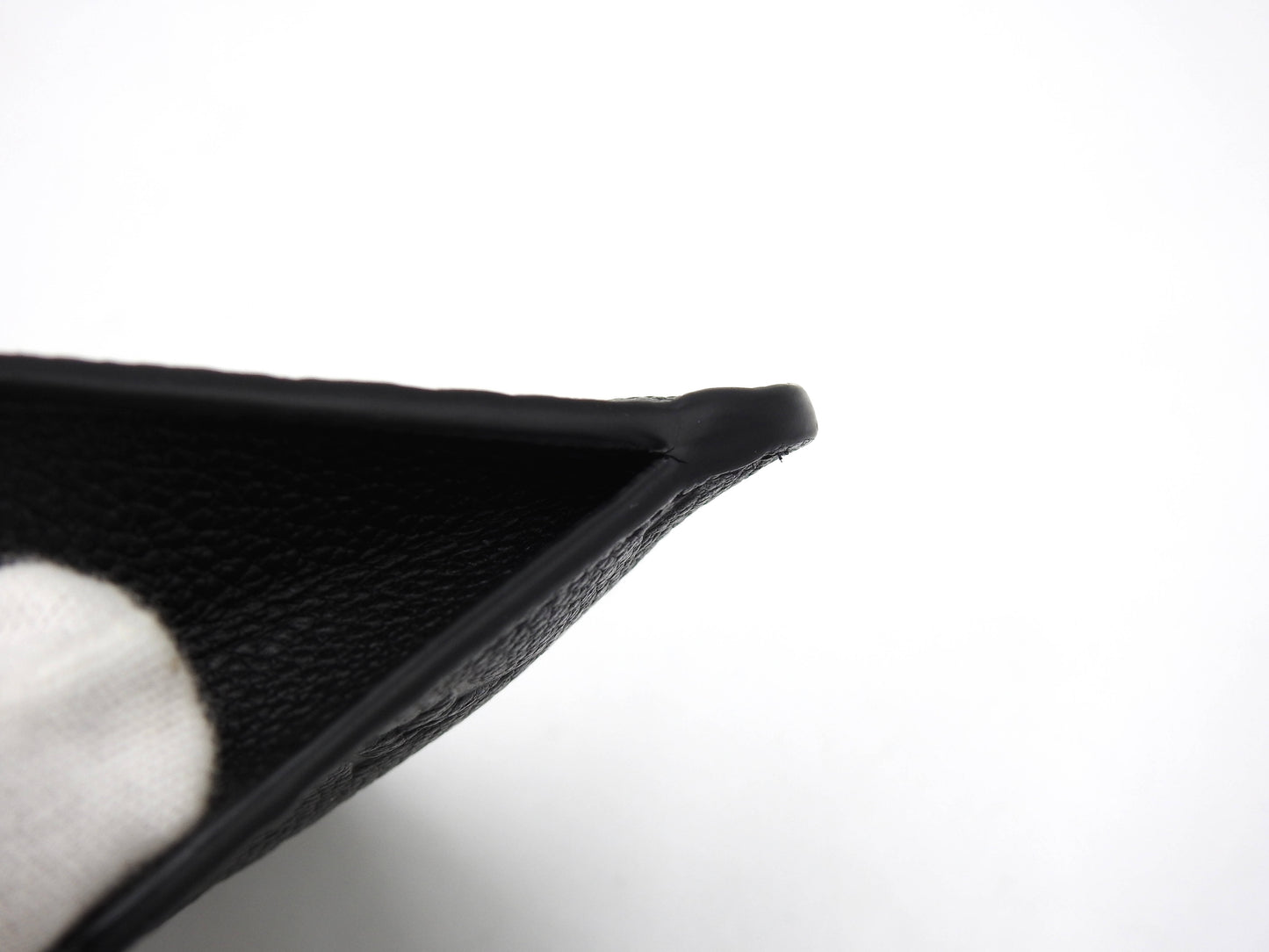 LOUIS VUITTON Monogram Empreinte Romy Card Case Holder Black M81883