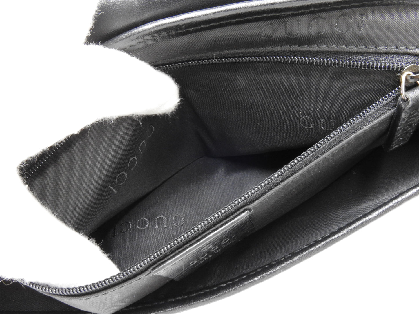 GUCCI GG Canvas Tiger Head Shoulder Bag Black Gold Hardware 001.4113