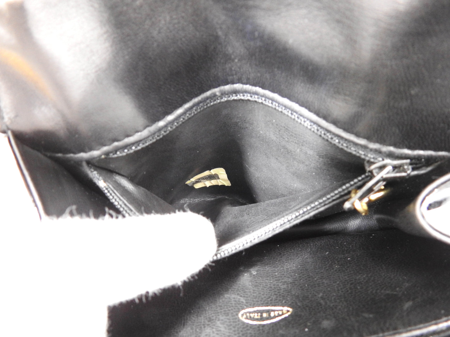 CHANEL CC Matelasse Mini Waist Belt Bag Enamel Patent Leather Black Gold