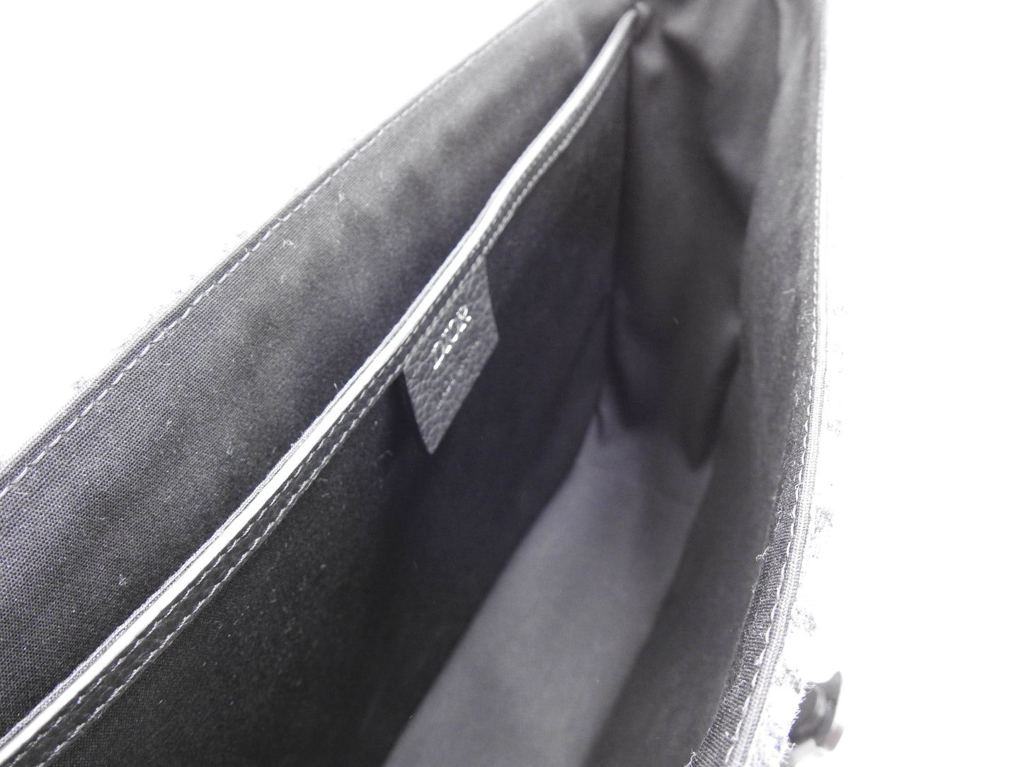 Christian Dior Saddle Messenger Shoulder Bag Oblique Jacquard Canvas Navy