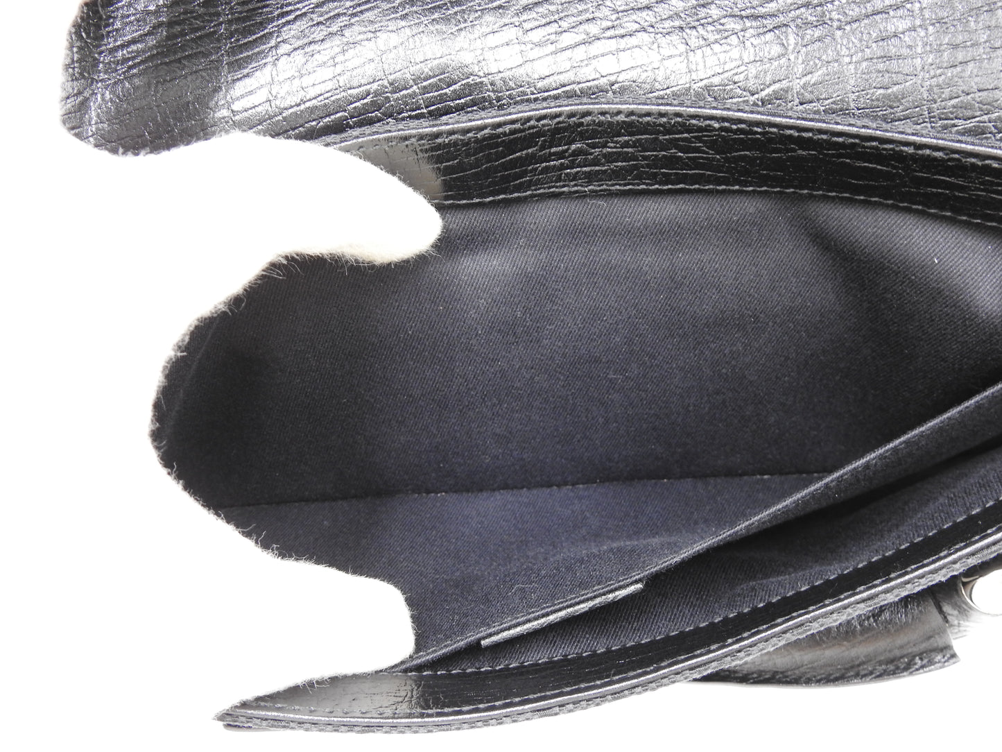 GUCCI GG Canvas Horsebit 2way Chain Clutch Hand Bag Leather Black 120134