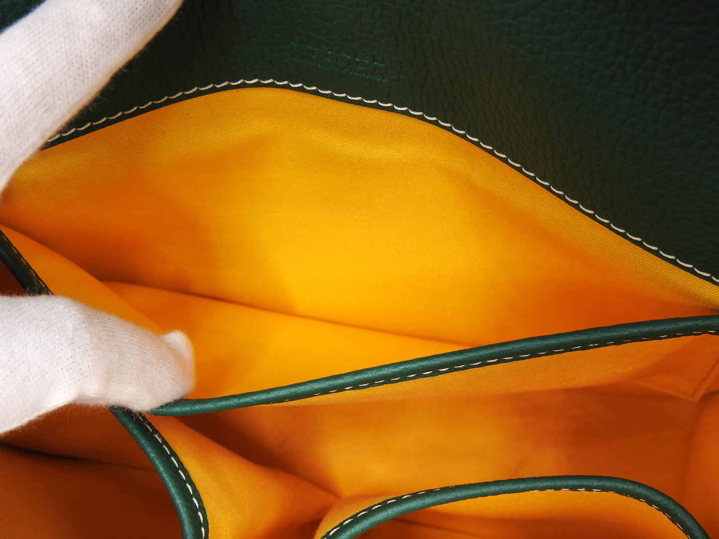 GOYARD Belvedere PM Shoulder Bag PVC Canvas Leather Green