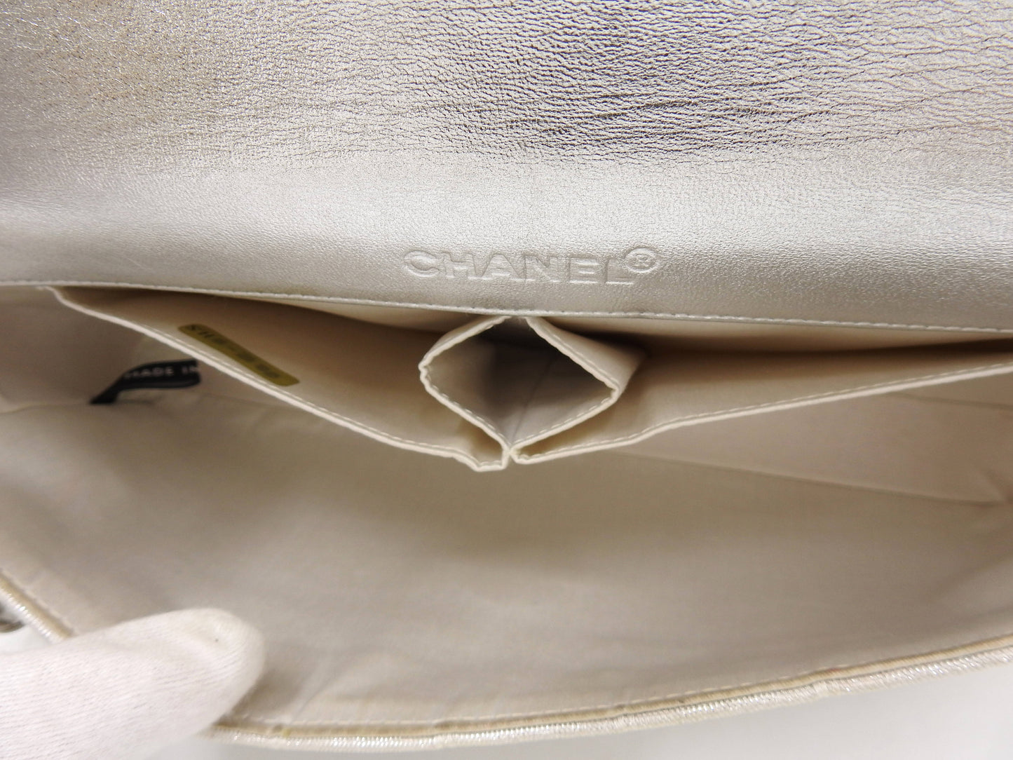 CHANEL New Travel Line Chocolate Bar Chain Shoulder Bag Silver A15316