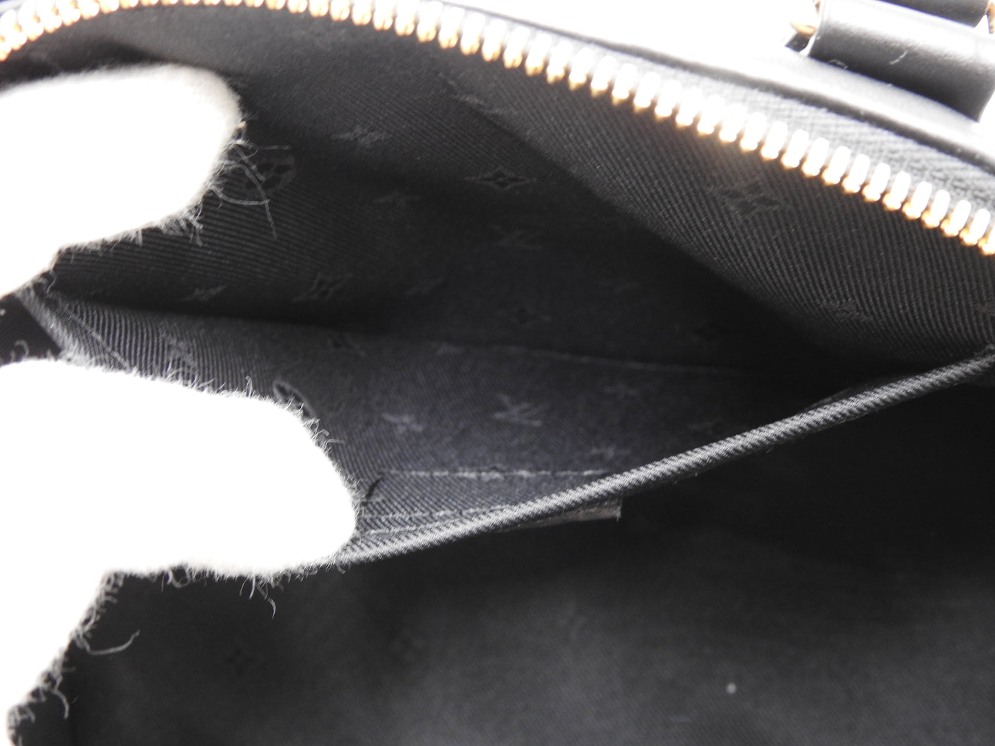 LOUIS VUITTON Alma BB 2way Shoulder Hand Bag Bubblegram Black M59793