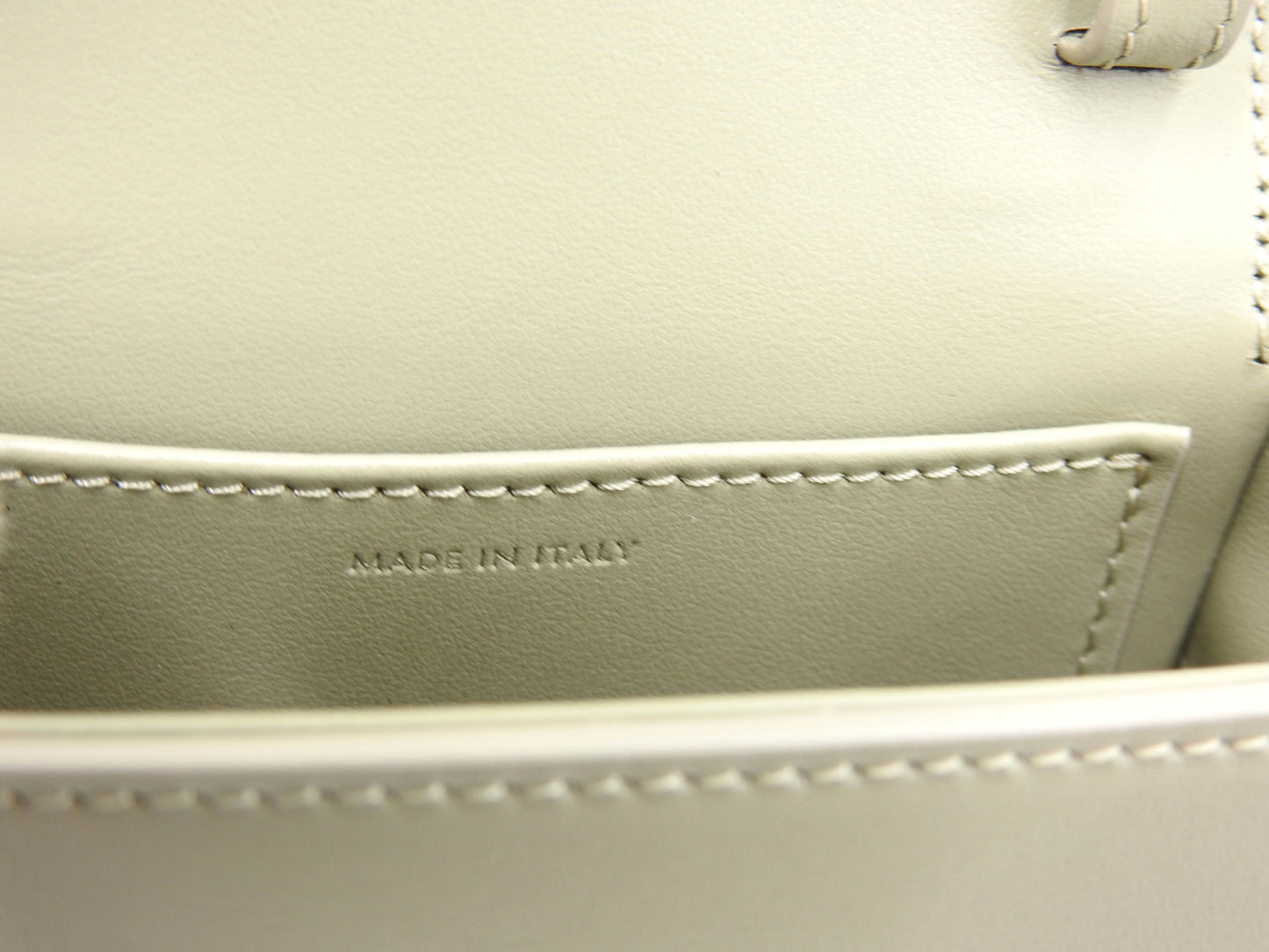 CELINE Mini Claude Triomphe Shoulder Bag Shiny Calfskin Green 10I513DPV