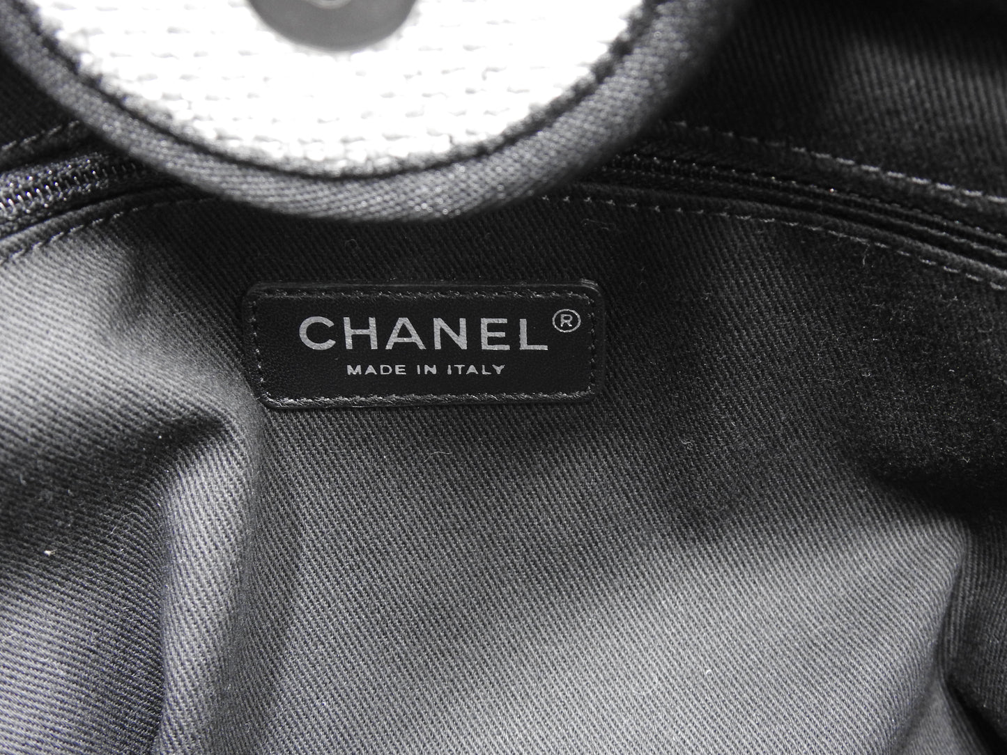 Chanel Deauville Large 2way Chain Shoulder Tote Bag Straw Canvas A66941
