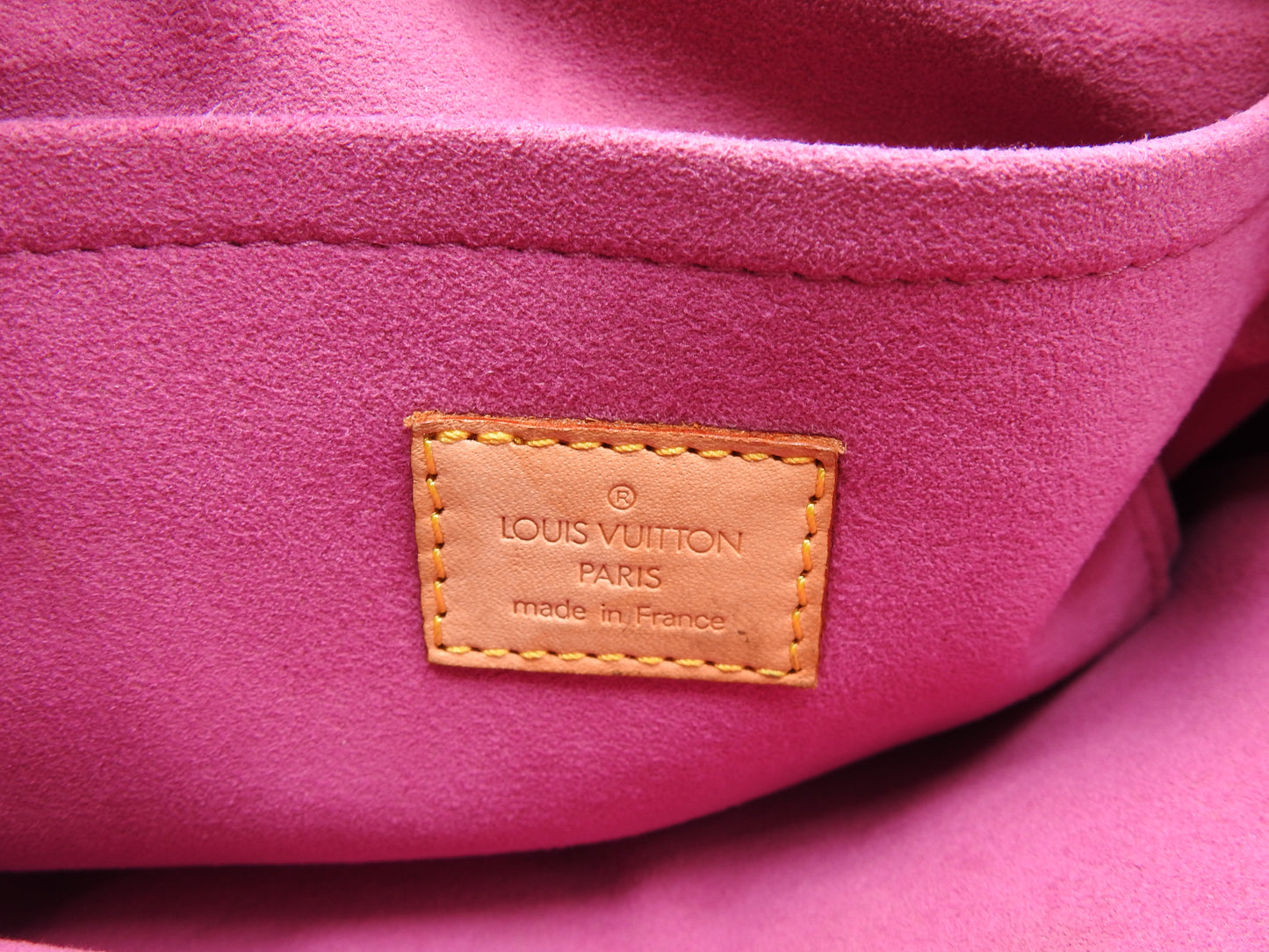 LOUIS VUITTON Monogram Denim Neo Speedy Boston Hand Bag Pink M95214