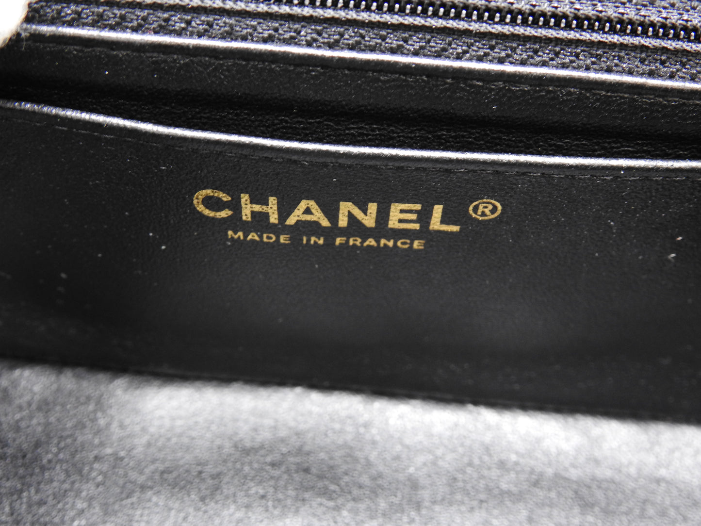 CHANEL Matelasse Mini Rectangular Flap Chain Shoulder Bag Lambskin Black