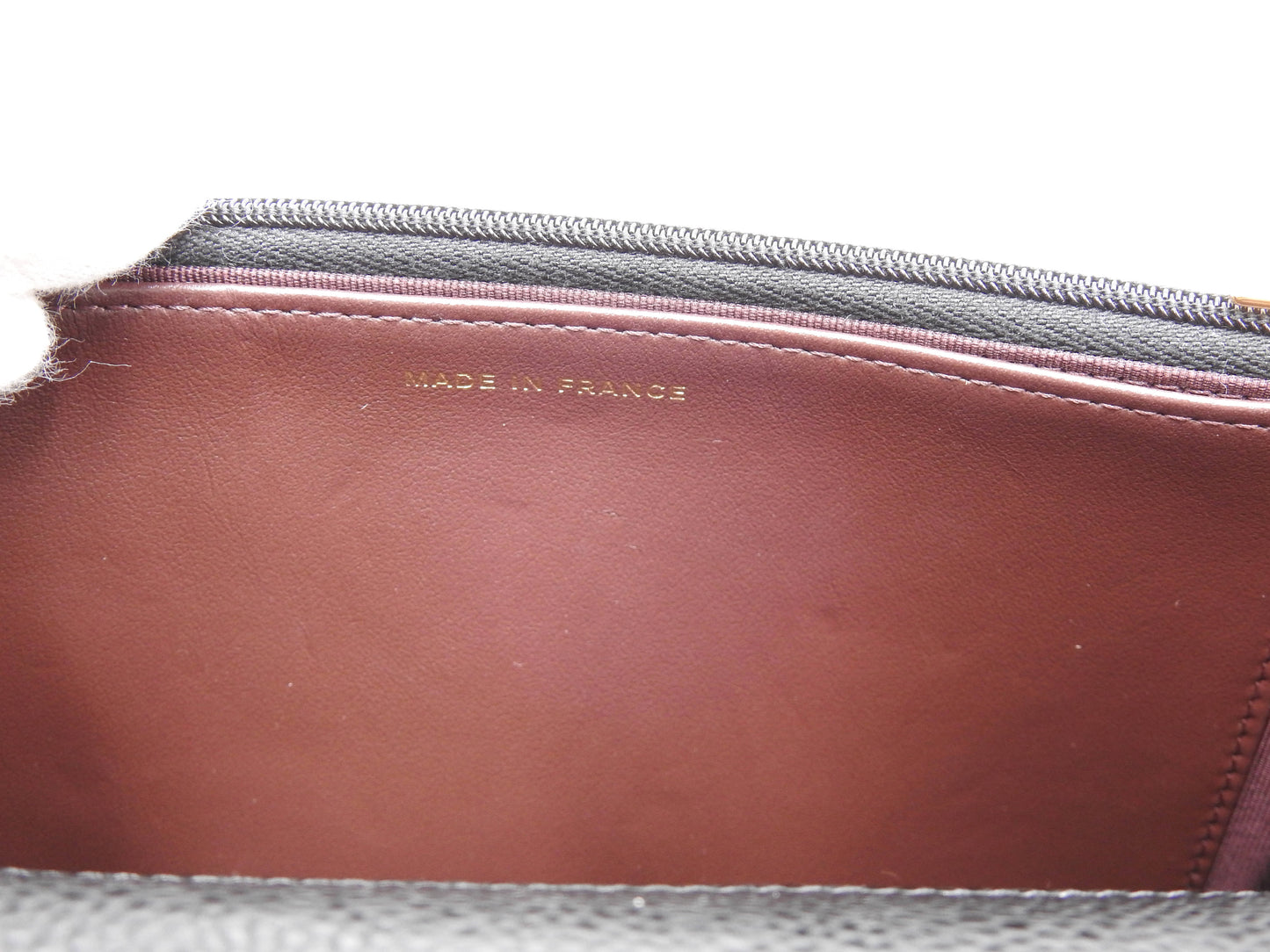 CHANEL CC Matelasse Wallet On Chain Shoulder Bag Caviarskin Black AP0250