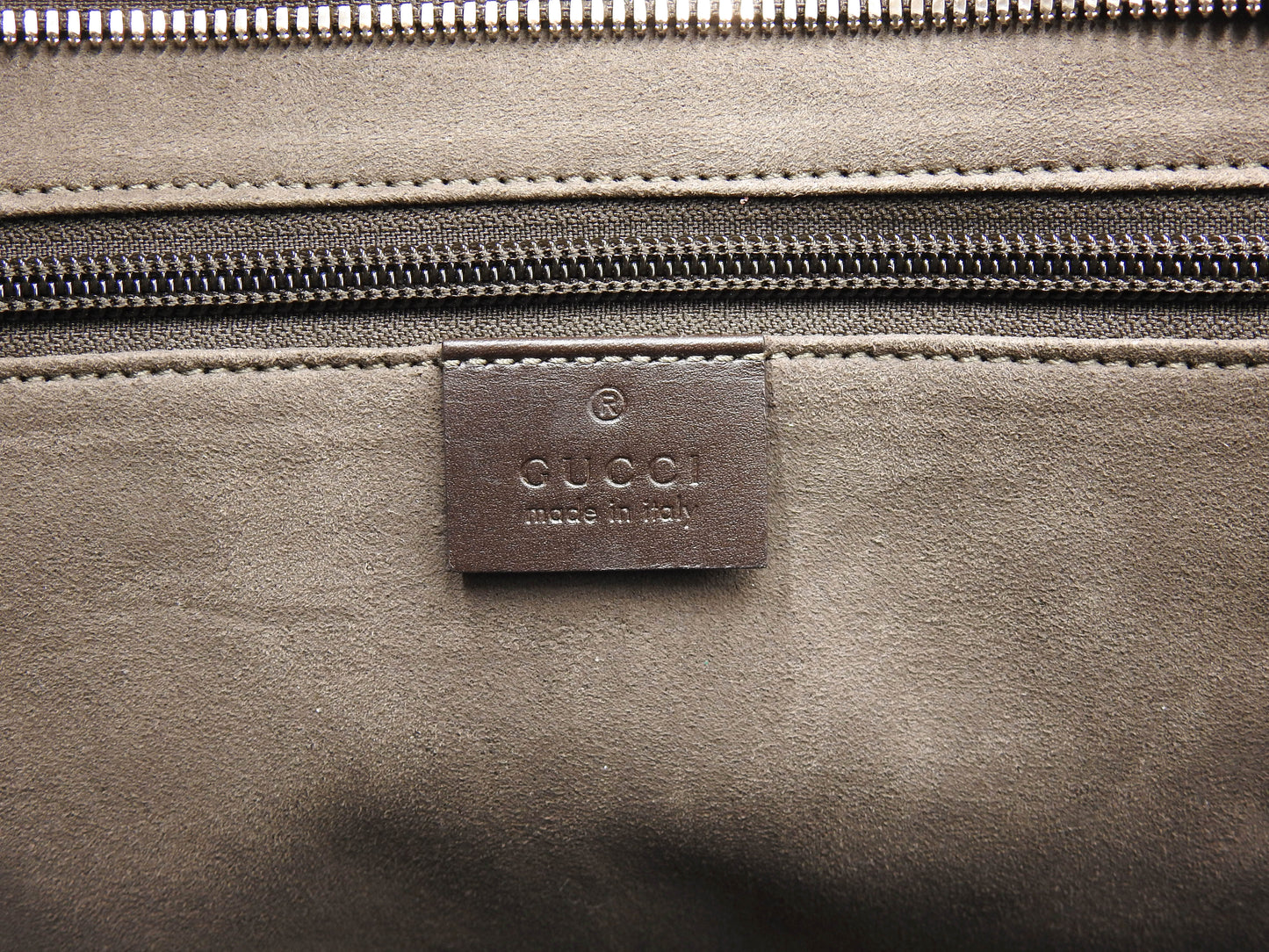 GUCCI GG Supreme Leather Large Tote Bag Monogram Beige Brown 406403