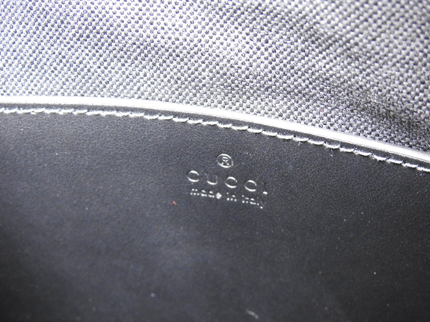 GUCCI GG Supreme Small Messenger Shoulder Bag PVC Leather Black 792082