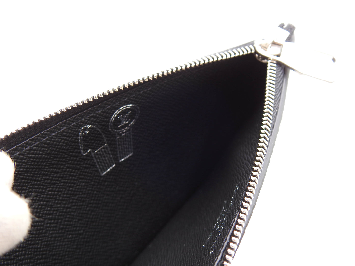 LOUIS VUITTON Monogram Gradient Zip Coin Purse Card Holder Black M14261