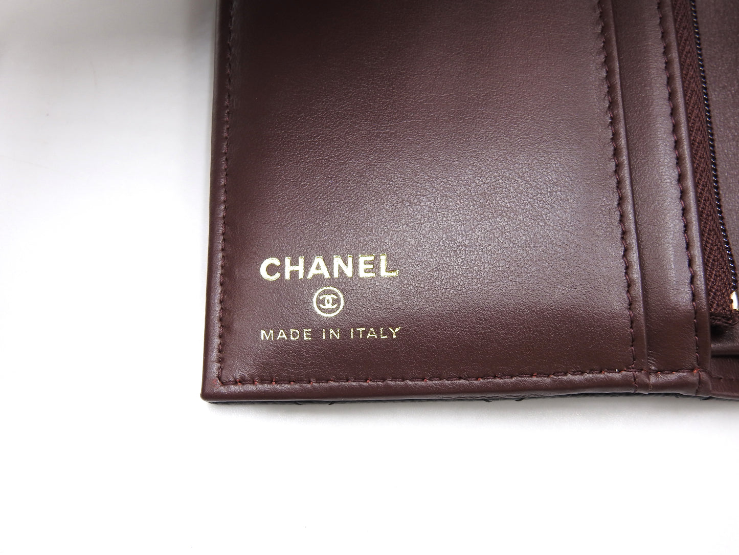 CHANEL CC Matelasse Passport Case Holder Wallet Caviarskin Black AP3791