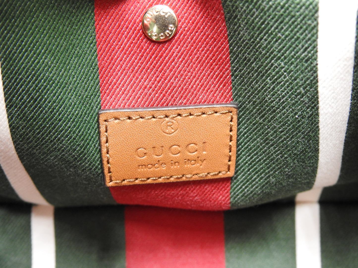 GUCCI GG Emblem Supreme Small Bucket Bag 2way Shoulder Bag Brown 815118