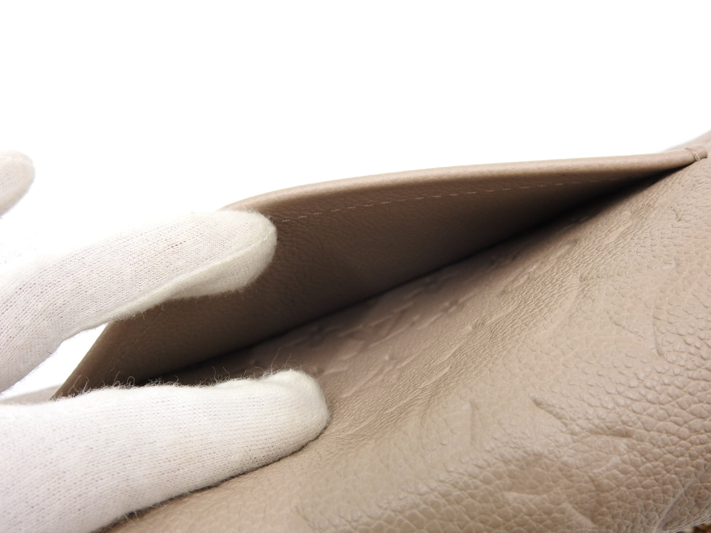 LOUIS VUITTON Monogram Empreinte Marceau Chain Shoulder Bag Dune M46199