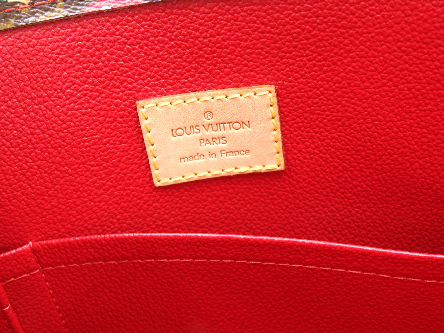 LOUIS VUITTON Monogram Cherry Sac Plat Tote Hand Bag Canvas M95010