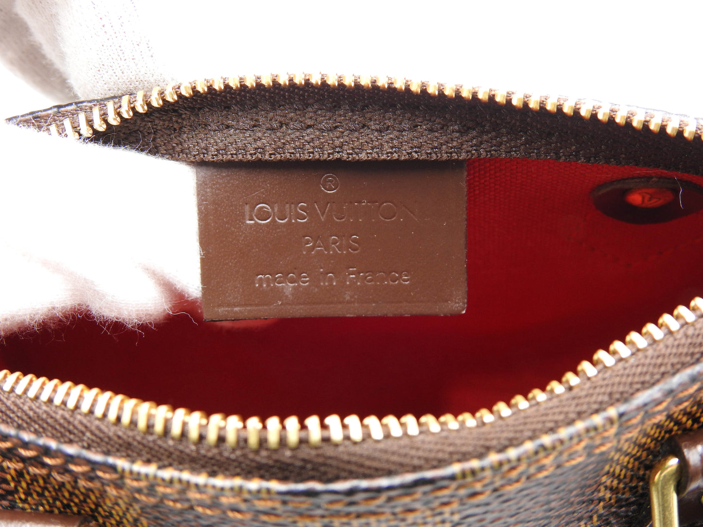 LOUIS VUITTON Damier Ebene Mini Speedy Hand Bag Special Order N41536