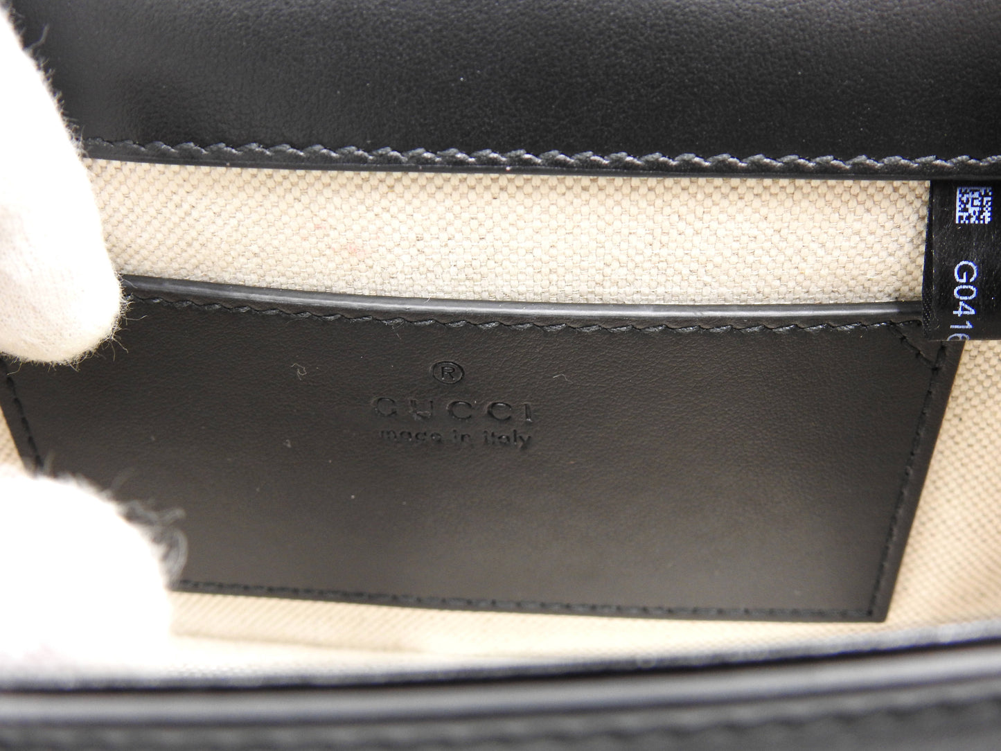 GUCCI GG Matelasse Top Handle 2way Shoulder Bag Leather Black 724499