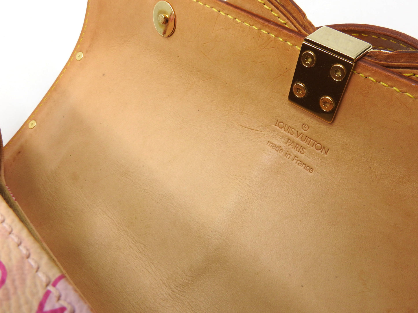 LOUIS VUITTON Papillon Shoulder Hand Bag Monogram Cherry Blossom M92010