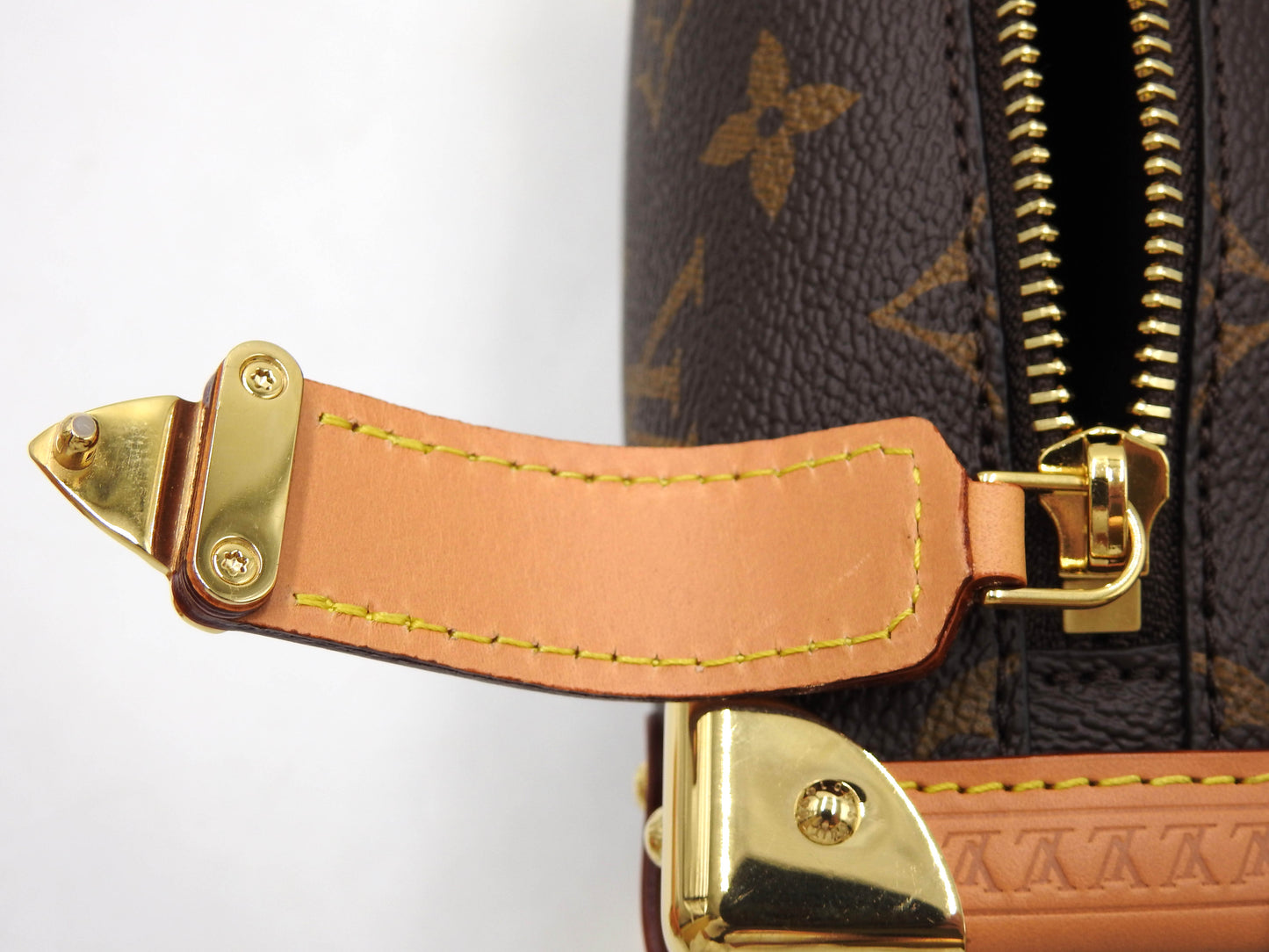 LOUIS VUITTON Monogram Side Trunk PM 2way Shoulder Hand Bag Leather M46815