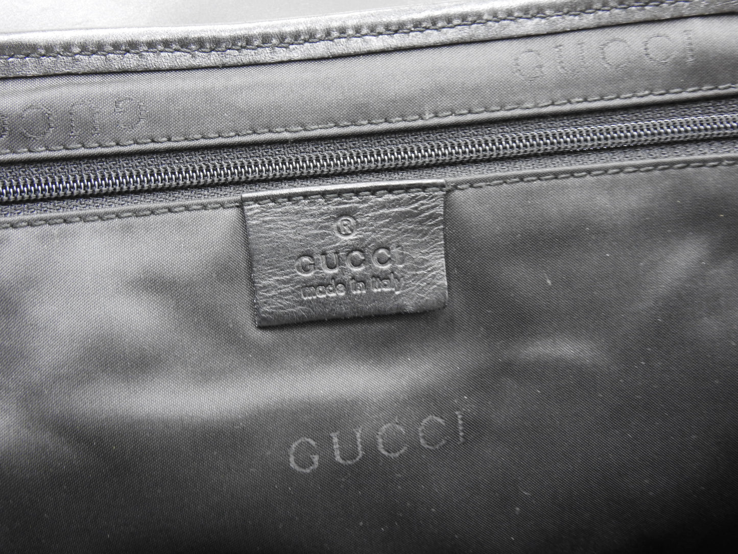 GUCCI GG Canvas Tiger Head Shoulder Bag Black Gold Hardware 001.4113