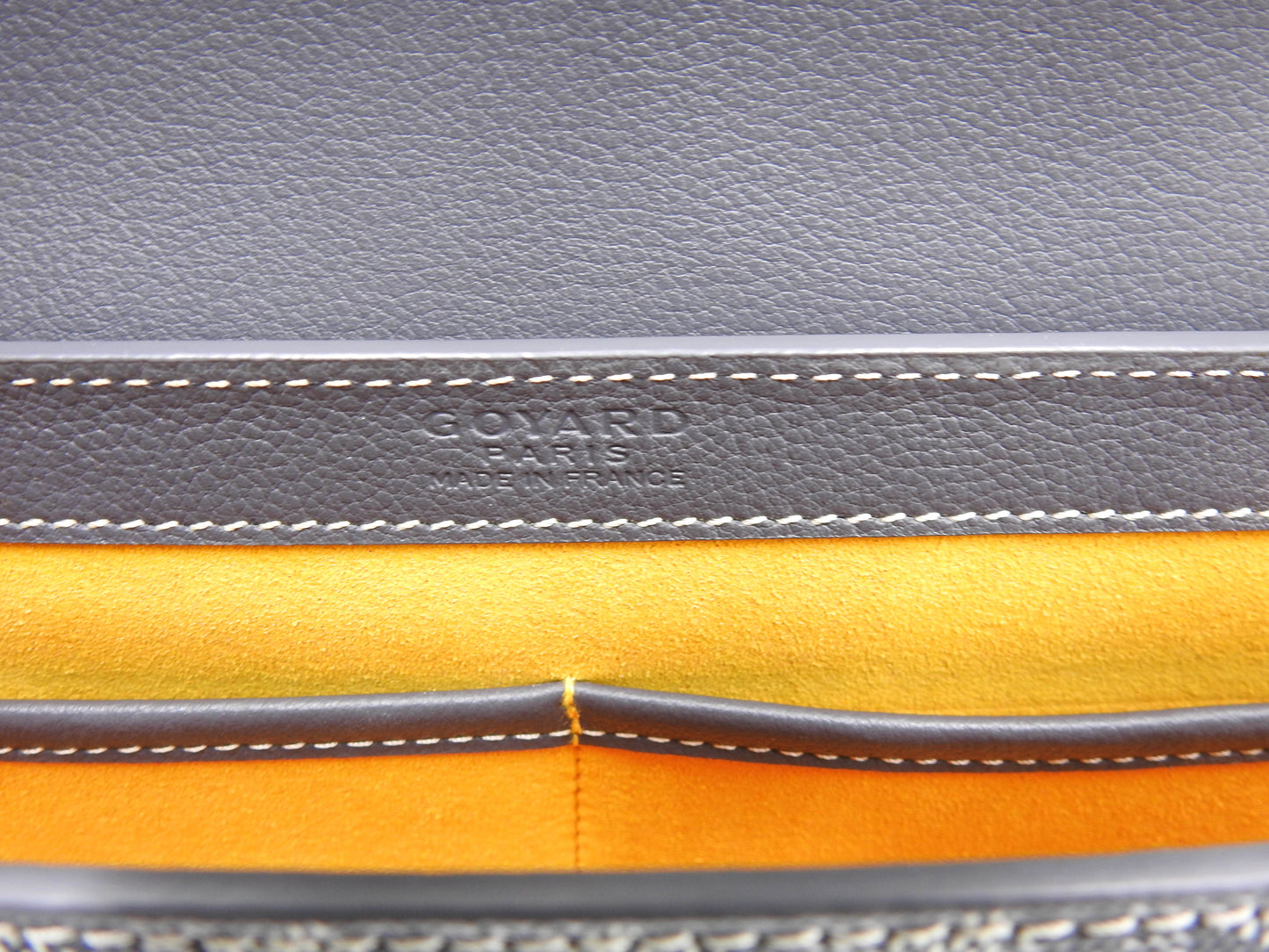 GOYARD Goyardine Sac 233 PM Shoulder Bag PVC Leather Grey Silver