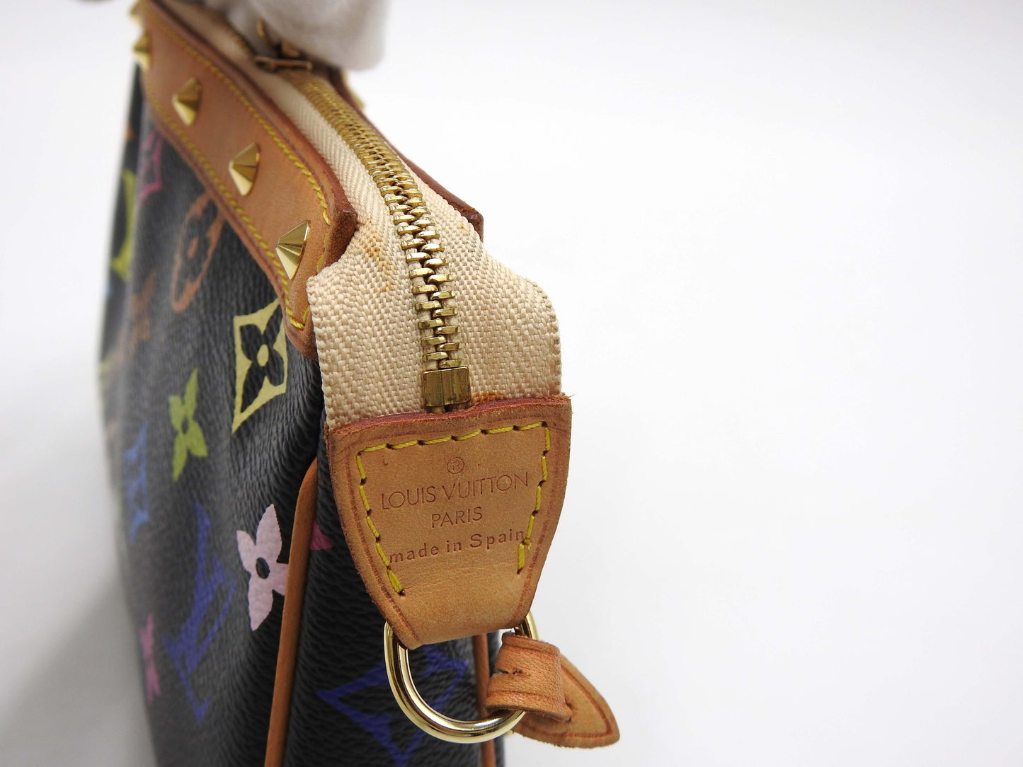 LOUIS VUITTON Pochette Accessories Pouch Monogram Multicolor Black M92648