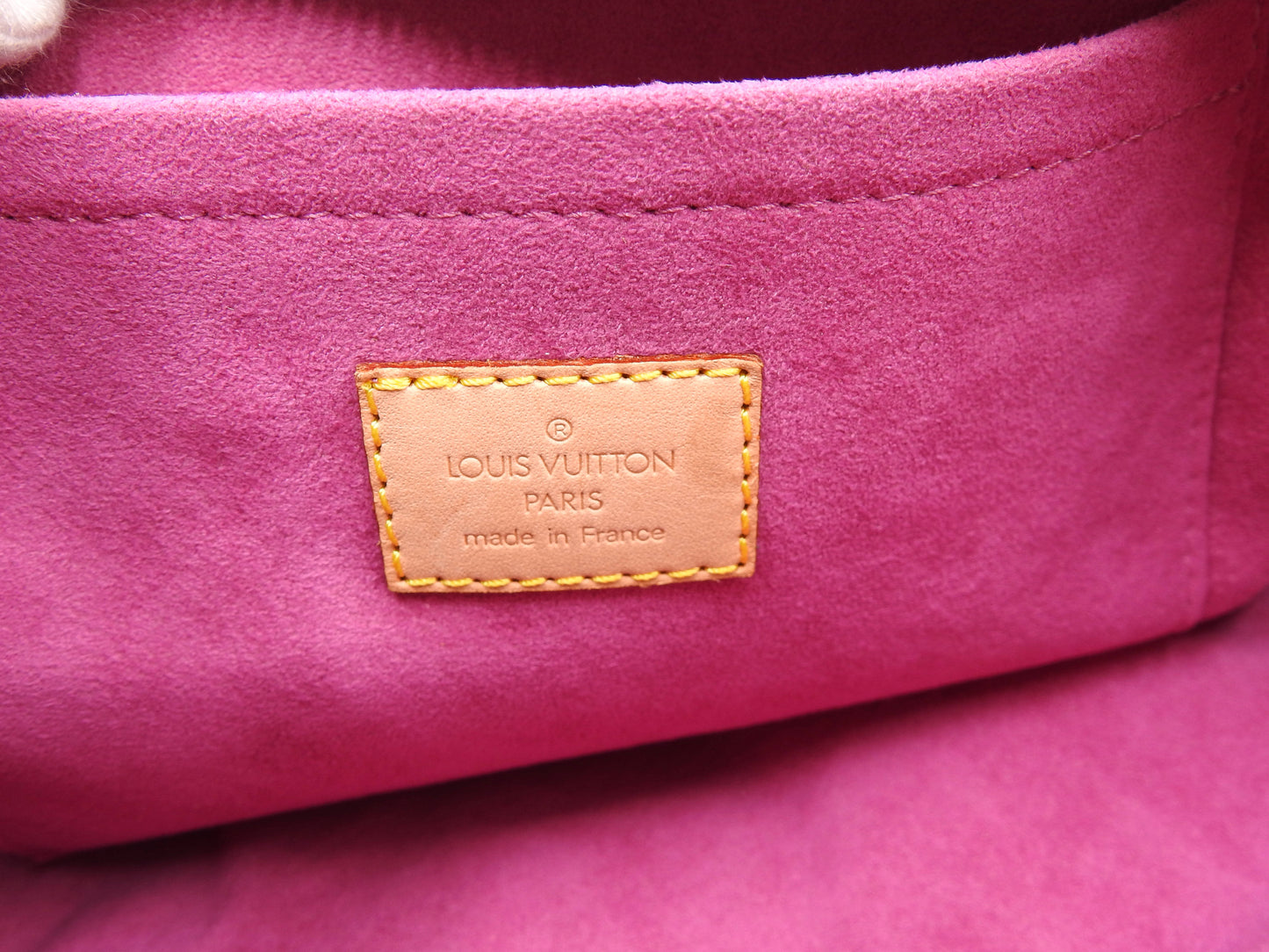 LOUIS VUITTON Monogram Denim Neo Speedy Boston Hand Bag Pink M95214