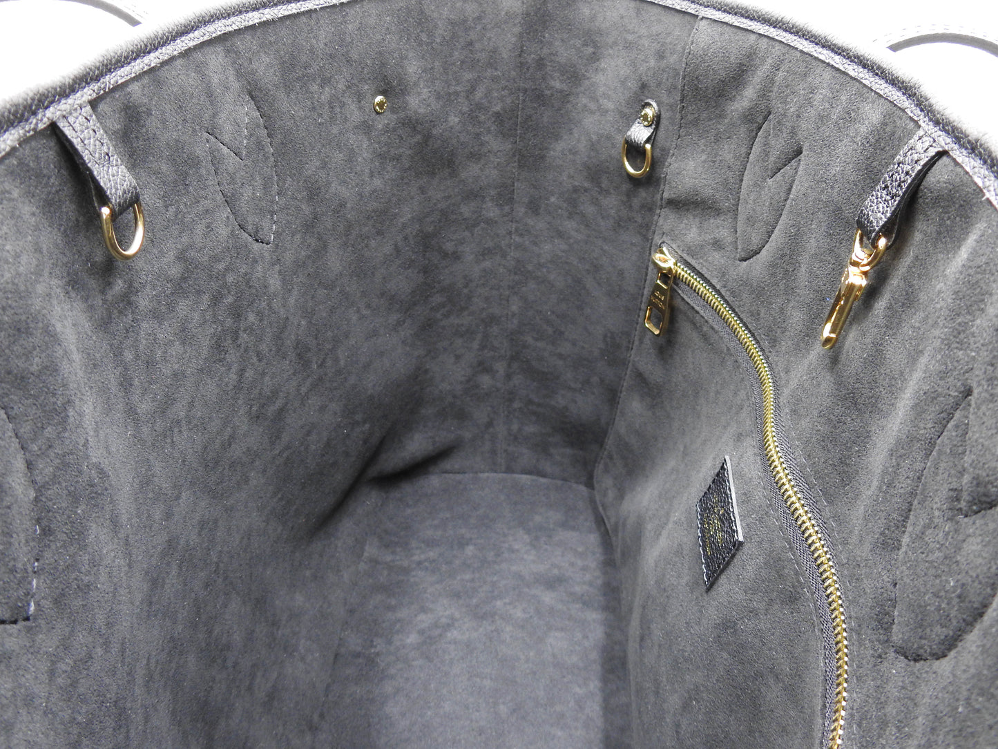 LOUIS VUITTON Monogram Empreinte Neverfull MM Tote Shoulder Bag M58907