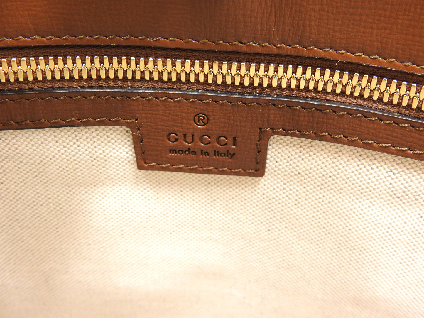 GUCCI Interlocking GG Supreme Medium 2way Tote Bag Beige Brown 674148