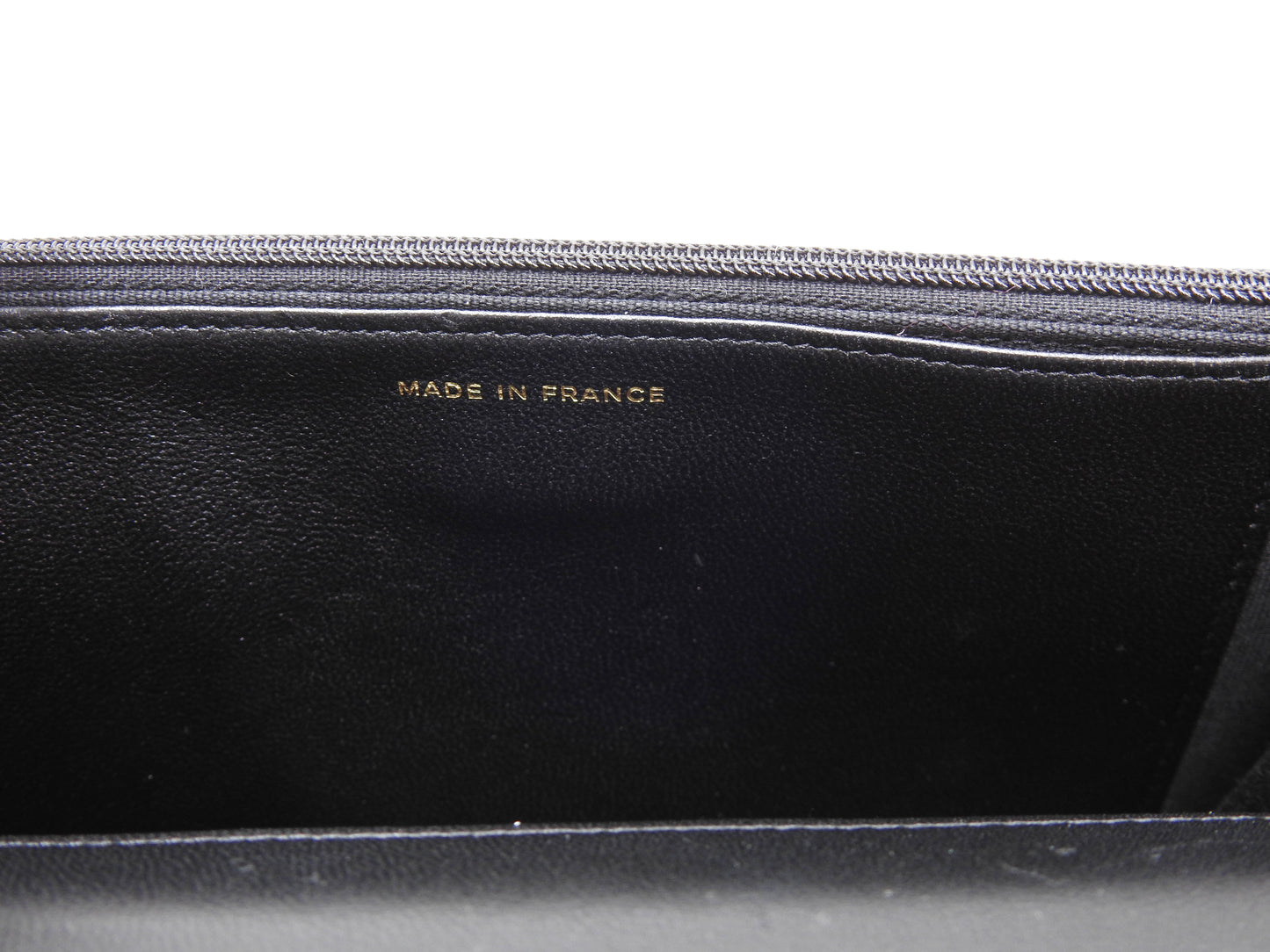 CHANEL CC Matelasse Casino Wallet On Chain Shoulder Bag Lambskin Black