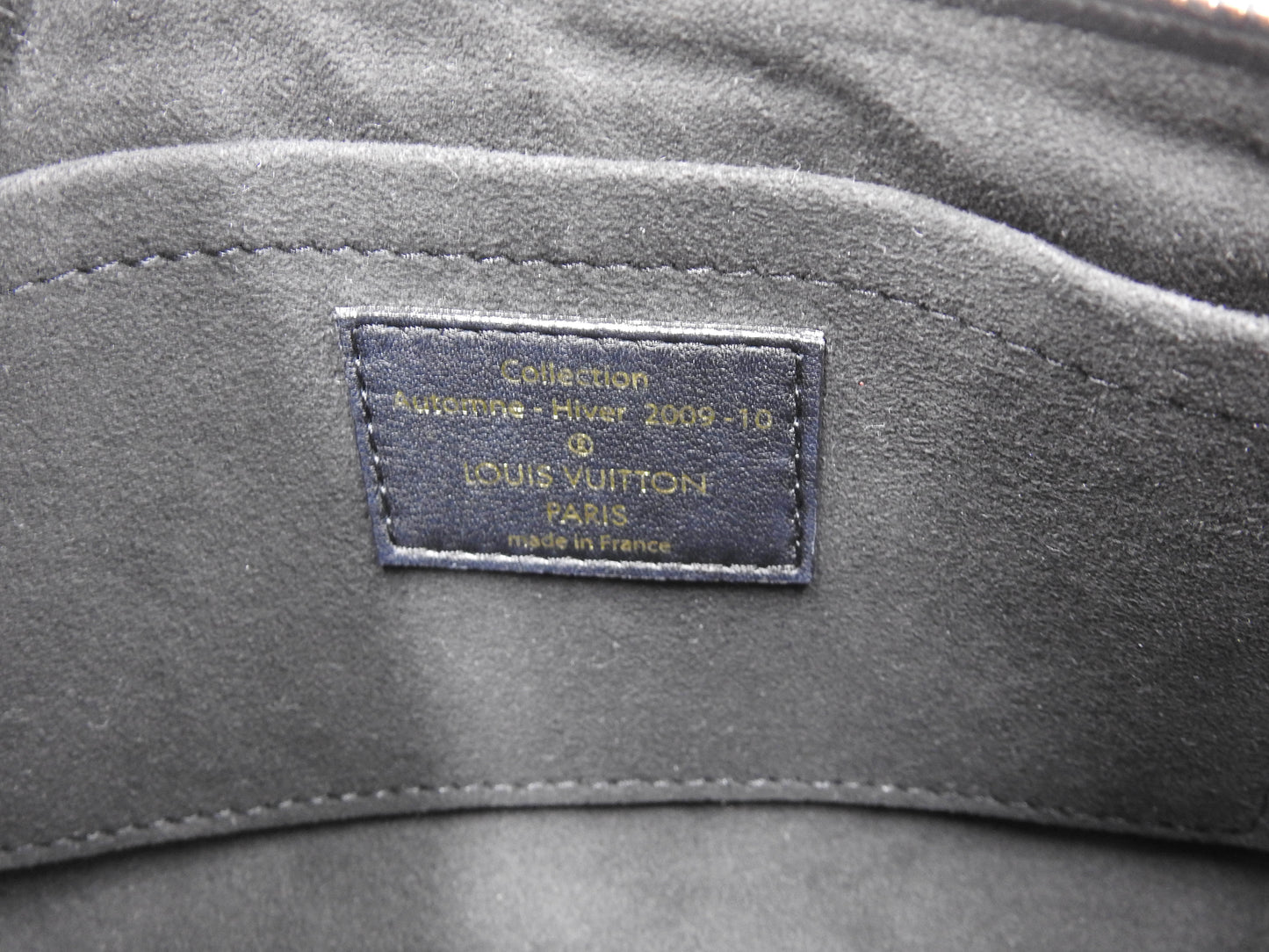 LOUIS VUITTON Monogram Eclipse Sequins Pochette Accessories Black M40247