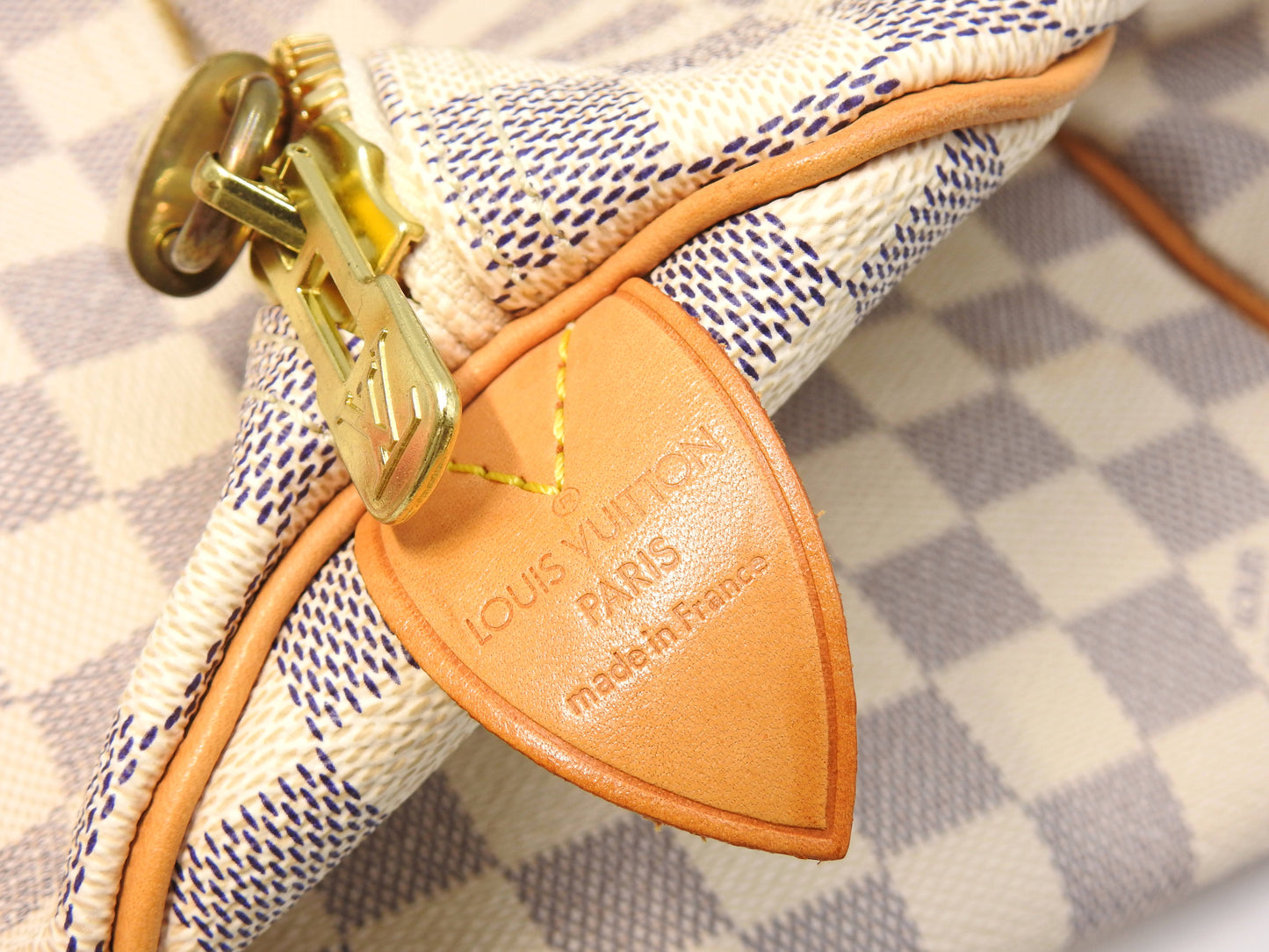 LOUIS VUITTON Damier Azur Keepall 50 Boston Bag Travel Bag N41430