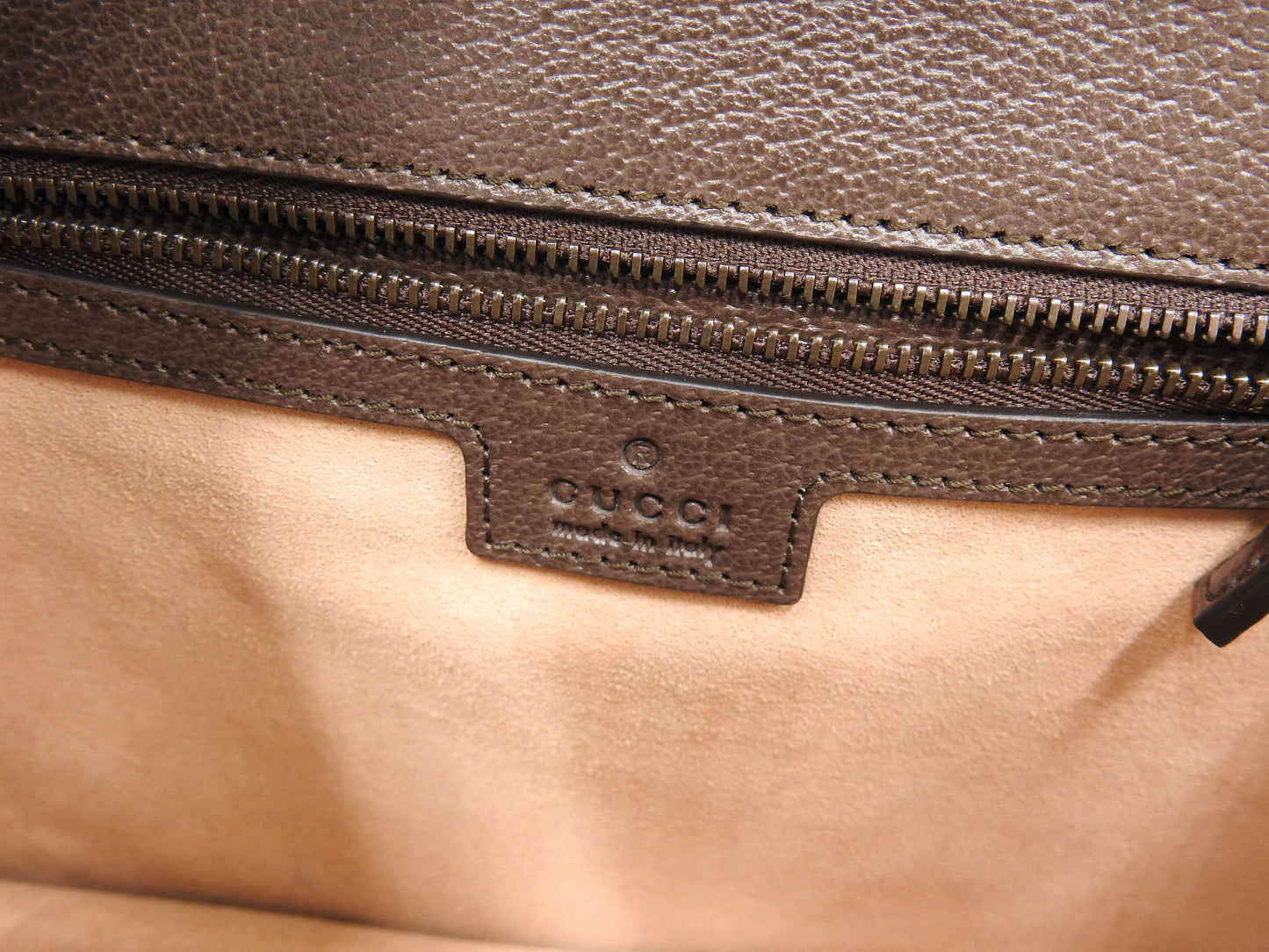 GUCCI Ophidia Web Top Handle 2way Shoulder Hand Bag Beige Brown 651055