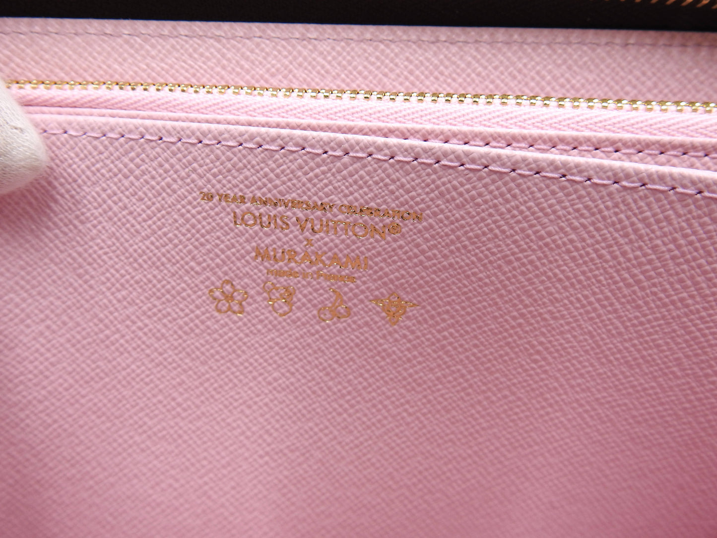 LOUIS VUITTON LV×TM Monogram Cherry Blossom Zippy Long Wallet M13433