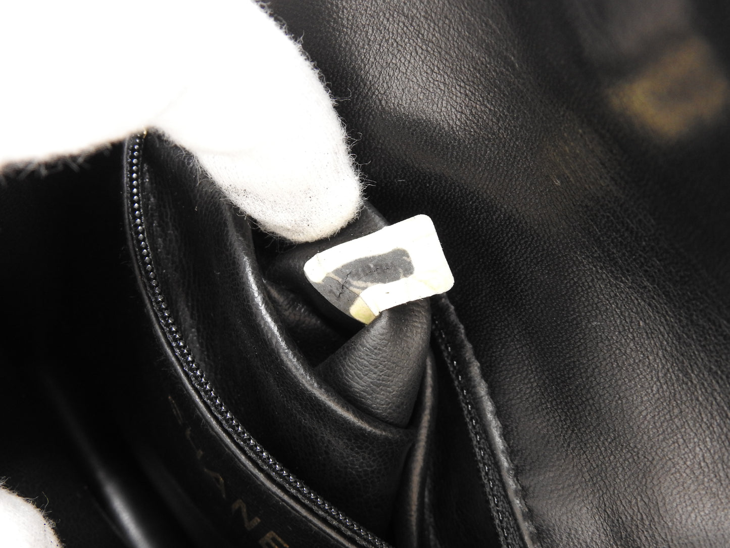 CHANEL CC Matelasse Mini Waist Belt Bag Enamel Patent Leather Black Gold