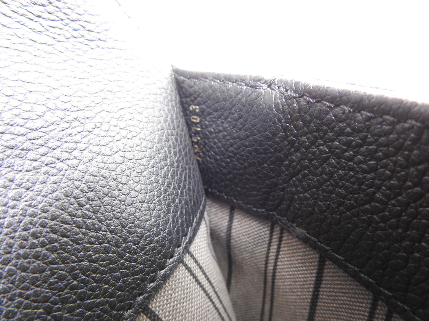 LOUIS VUITTON Fascinante Shoulder Bag Monogram Empreinte Black M94225