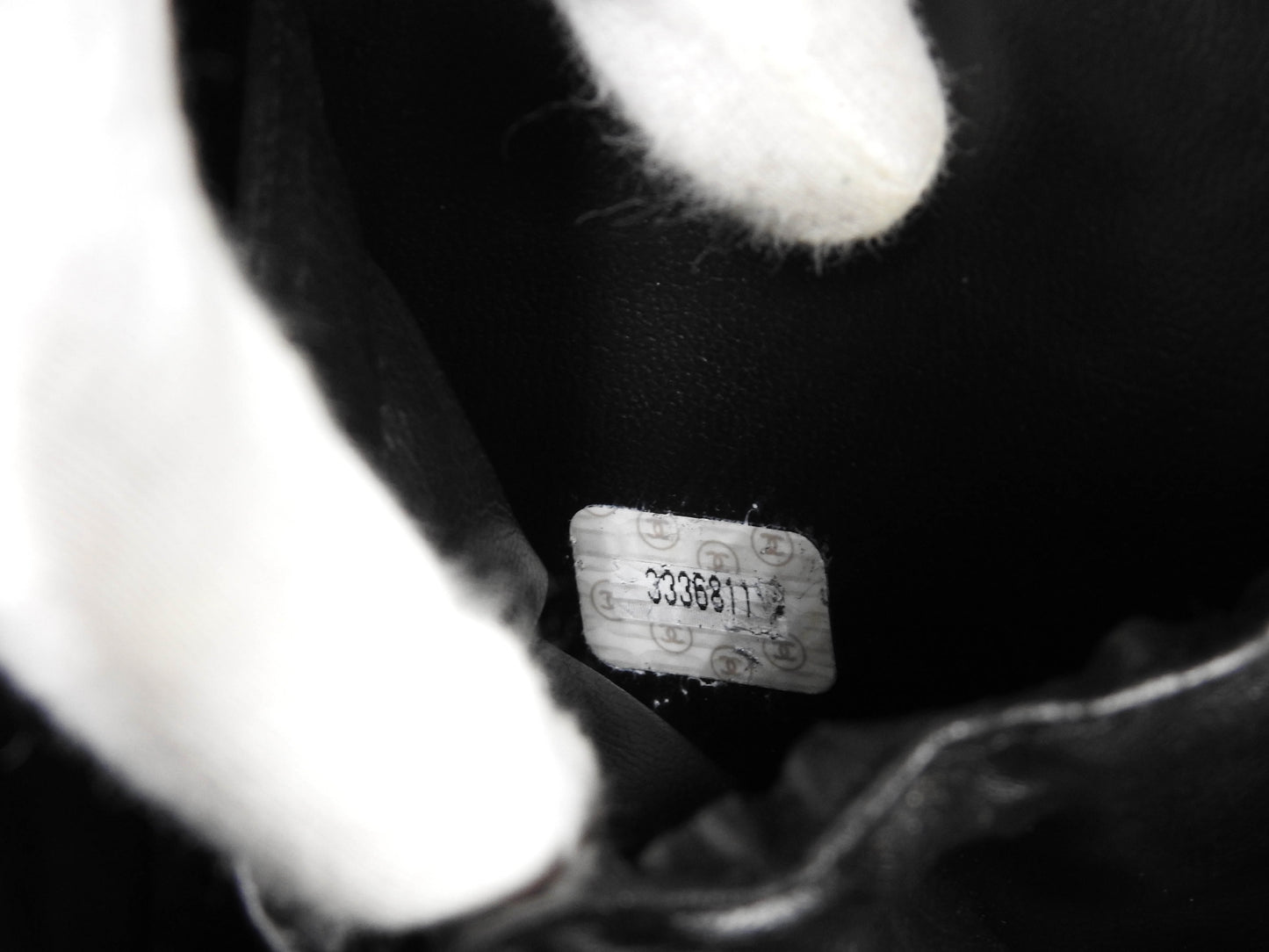 CHANEL CC Timeless Vanity Bag Cosmetic Pouch Caviarskin Black A01998