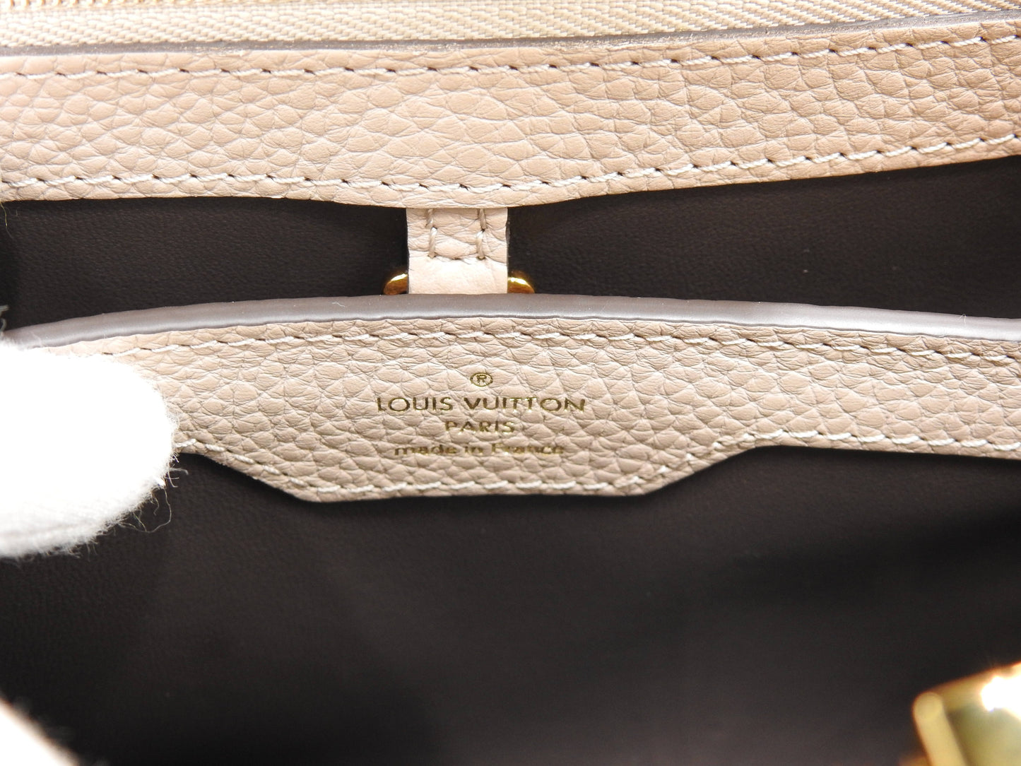 LOUIS VUITTON Capucines BB 2way Hand Shoulder Bag Taurillon Galet M94634