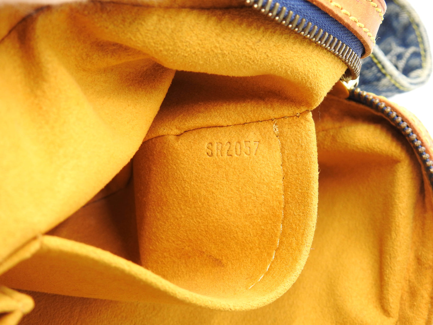 LOUIS VUITTON Monogram Denim Bum Bag Belt Bag Shoulder Bag Blue M95347