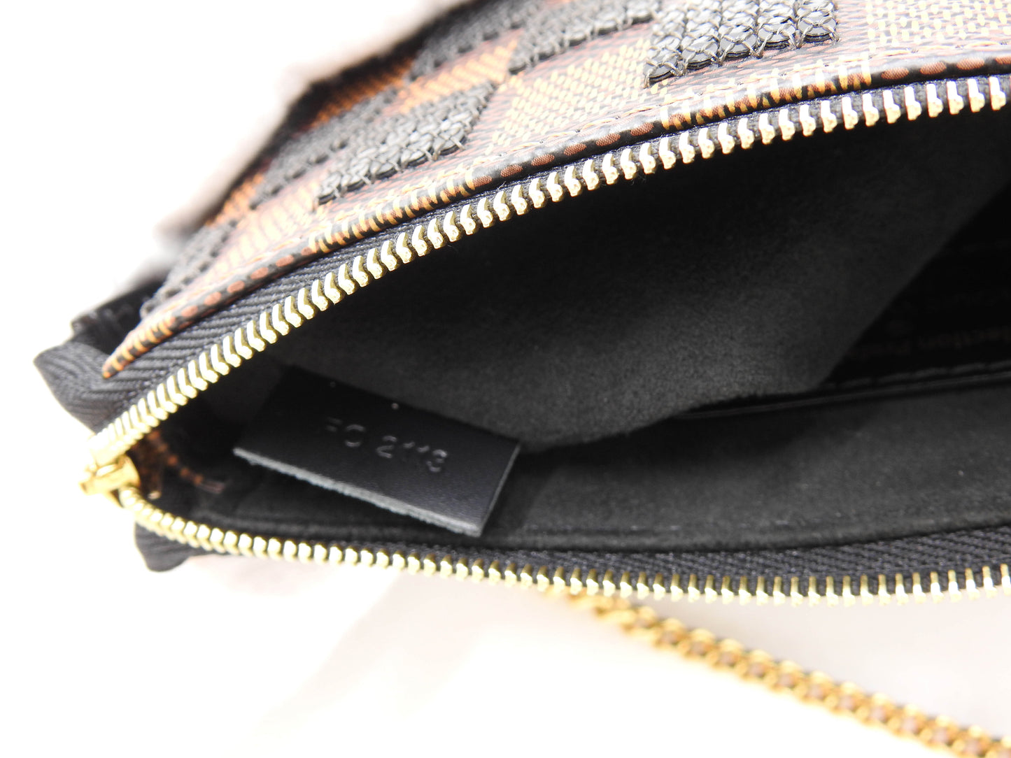 LOUIS VUITTON Damier Paillettes Sequins Mini Pochette Accessories N63176