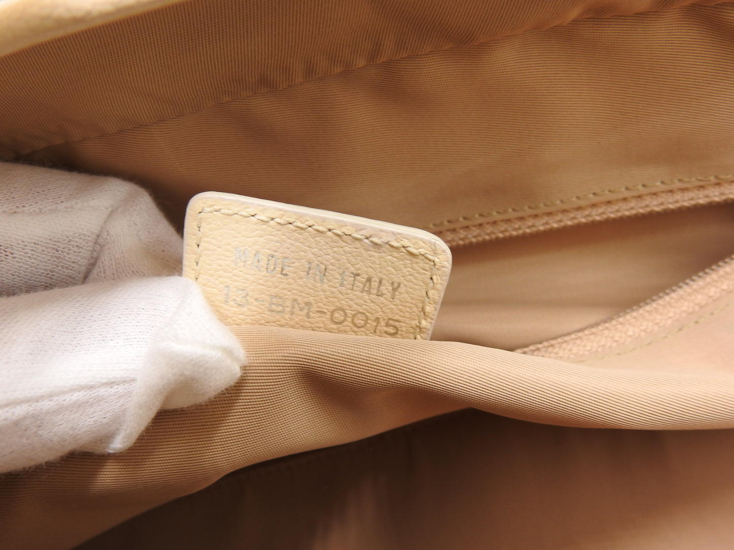 Christian Dior Trotter Embroidered Flower Tote Hand Bag Canvas Beige