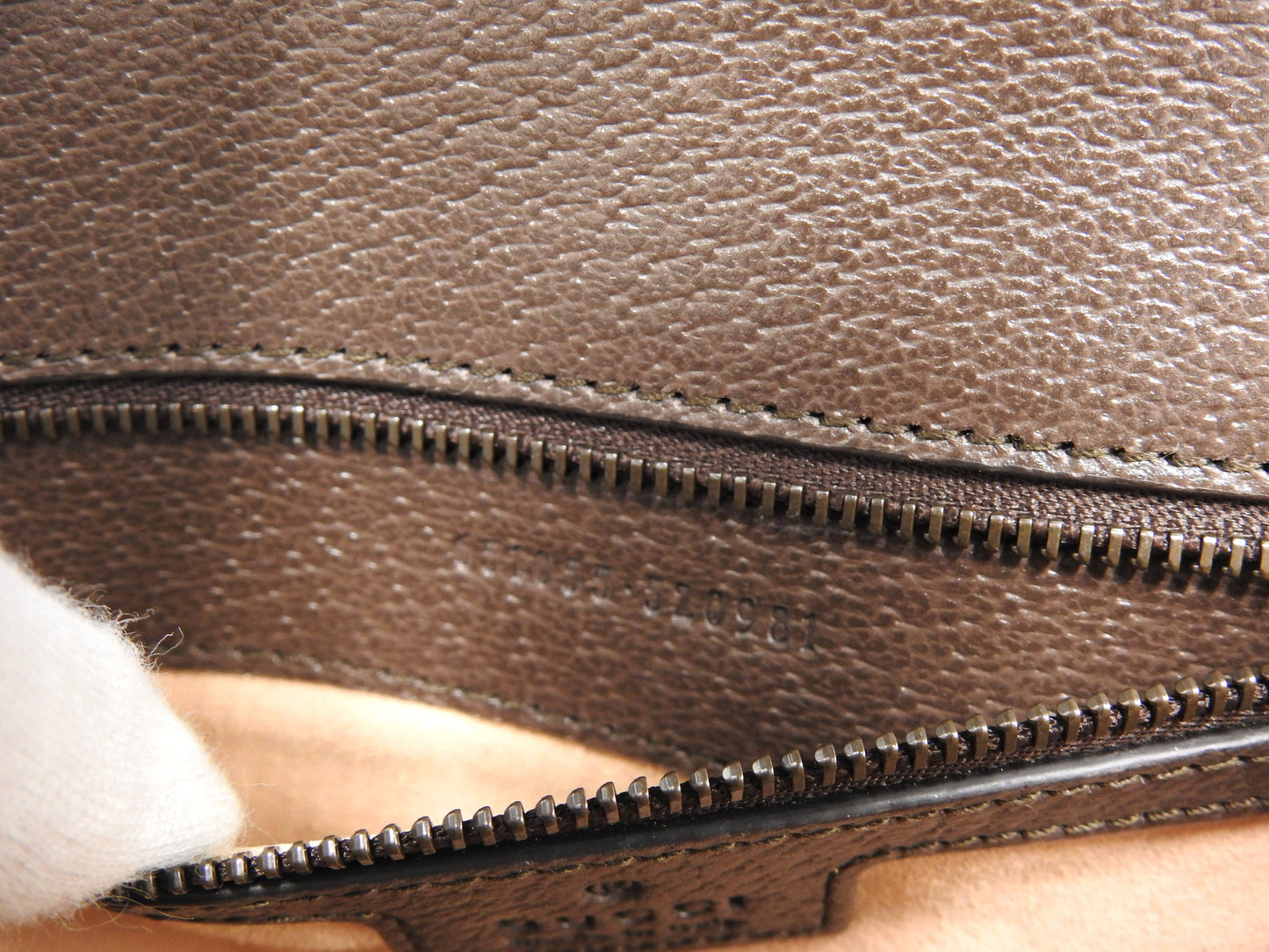 GUCCI Ophidia Web Top Handle 2way Shoulder Hand Bag Beige Brown 651055
